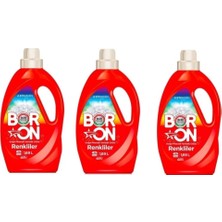 Boron Doğal Mineralli Sıvı Çamaşır Deterjanı Renkliler  Için 3 Adet 77 Yıkama