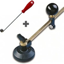 Just Cheap Store Menfez Açma Seti - Cam Kesme Pergeli 40 cm + Küre Cam Tokmağı
