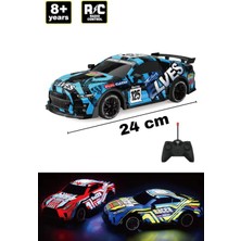 Trendzone Uzaktan Kumandalı Full Fonksiyon Şarjlı LED Işıklı Rc Spor Araba 24 cm