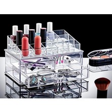 Pratik 3 Çekmeceli Çok Amaçlı Kozmetik ve Makyaj Organizeri