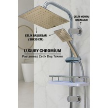 Tesitay Robot Duş Seti Lüks Geniş Sabunluklu Paslanmaz Çelik Banyo Takımı Montaj Bacakları El Tepe Başlığırobot Duş Seti Lüks Geniş Sabunluklu Paslanmaz Çelik Banyo Takımı Montaj Bacakları El Tepe Başlığı