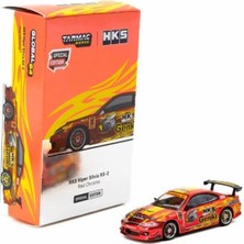 Tarmac Works Hks Hiper Silvia Rs-2 Red Chrome 1/64 Model Araba