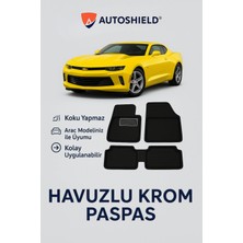 Chevrolet Camaro Serisi Tüm Modeller Ile Uyumlu Universal Derin Havuzlu Paspas Krom Karbon