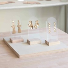 Şık Pleksi Küpe Seti, 3'lü Tasarım, Modern Takı Alternatifi