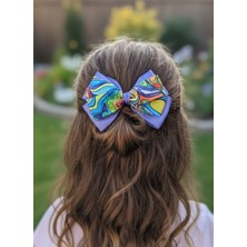 Toka Delisi Mix Colorful Kurdele Fiyonk Toka, El Yapımı Özel Gün Grogren Kurdele Çocuk Klipsli Kiz Cocuk Toka
