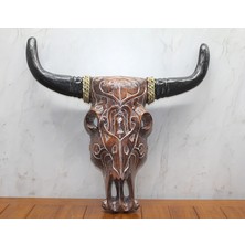 Just Cheap Store Ahşap Duvara Asmalı Bufalo Kafası