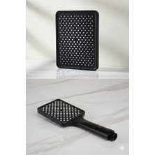 Tesitay Duş Başlıkları Kare Model El ve Tepe Duşu Kalın Robot Duş Seti Sürgülü Duş Başlığı Banyo Seti