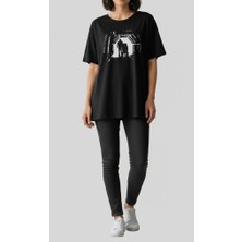 Bumerangspor Zonguldak Ilçeleri ve Madenci Baskılı Kısa Kollu Unisex T-Shirt % 100 Pamuk