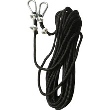 Seçilir 20 mt Lacivert Renk Karabinalı 6 mm Polyester Içi Dolgulu Dağcılık Kamp Gemici Hamak Iskota Ipi