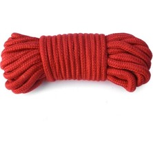 Seçilir Kırmızı Renk 30 mt 6 mm Polyester Içi Dolgulu Dağcılık Kamp Gemici Hamak Salıncak Iskota Ipi