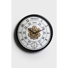 Siyah Rengi Çarklı Duvar Saati