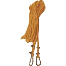 Seçilir Sarı Renk 20 mt Karabinalı 6 mm Polyester Içi Dolgulu Dağcılık Kamp Gemici Hamak Iskota Ipi