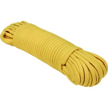 Seçilir Sarı Renk 30 mt 6 mm Polyester Içi Dolgulu Dağcılık Kamp Gemici Hamak Salıncak Iskota Ipi