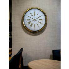 Zentime 40 cm Gold Lüks Duvar Saati