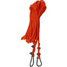 Seçilir Kırmızı Renk 50 mt Karabinalı 6 mm Polyester Içi Dolgulu Dağcılık Kamp Gemici Hamak Iskota Ipi