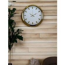 Zentime 40 cm Gold Lüks Duvar Saati