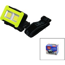 Nargo Pilli 3W Cob LED Kafa Lambası Fener 3-Kademe Işık Ayarı - Flaşör  4.5V 150LÜMEN