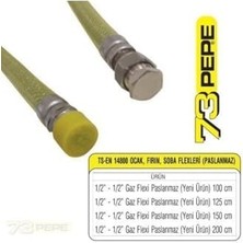 Storemax 73 Pepe Doğalgaz Ocak Bağlantı Fleks Hortumu 2 Metre