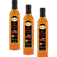 Storemax Hanzade Bitkisel Alıç Sirkesi 500 ml x 3 Adet Doğal Fermantasyon Içilebilir Katkısız Cam Şişe