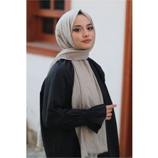 CS İlkim Bambu Kraş Şal Modeli-Taş