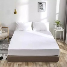 CS İlkim Beyaz Renkli %100 Pamuklu Penye Lastikli Çarşaf 1.kalite Yerli Üretim