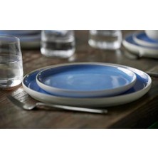 Storemax Studio Round Yemek Tabağı Dia 27 cm Mat Beyaz/parlak Nehir