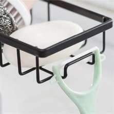 Storemax Paslanmaz Çelik Musluk Üstü Sabunluk – Mutfak ve Banyo Için Sabun ve Sünger Organizeri, Duş ve Lavabo Rafı, Kolay Montajlı Banyo Rafı-Asorti Renk