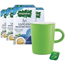 Storemax Iyi Uykular Çayı Melisa ve Hint Fesleğeni x 4, Yeşil Kupa Hediyeli