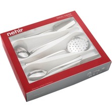 Storemax Deniz Sade 5 Parça Paslanmaz Çelik Servis Takımı