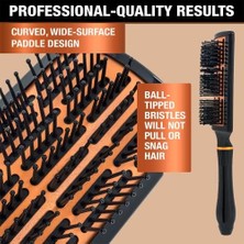 Storemax Conair Hızlı Fönle Kuruyan Bakır Koleksiyonu, Kavisli Kürek Fırçası, Saç Fırçası, 1 Adet