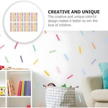 Storemax Duvar Çıkartmaları, Çocuklar Için 8'li Set Dıy Ev Dekorasyonu, Çıkarılabilir Renkli Çıkartmalar, Bebek Odası, Yatak Odası, Oturma Odası, Oyun Odası Için (Konfeti)