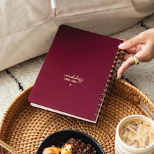 Storemax A5 Spiralli Sert Kapak Noktalı Tarihsiz Not Defteri Bordo