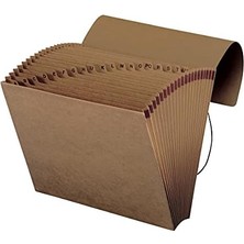 Storemax Kapaklı ve Kordon Kapamalı Genişleyen Dosya, 21 Cep, Alfabetik (A-Z), Harf Boyutu, (70121)