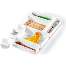 Storemax Interlocking 8 Çekmece Eklentisi, Beyaz, Birbirine Geçirilebilir