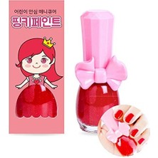 Storemax Pinky Cosmetic I'm Pinky Kids Nail Paint Red Apple Çocuklar Için Soyulabilir Oje