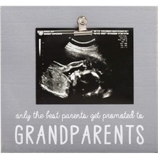 Storemax Sonogram Fotoğraf Çerçevesi Büyükanne ve Büyükbaba Için Bebek Hatıra Resim Çerçevesi, Hamilelik Duyurusu, Bebeğin Ilk Hediyeleri, Tatil Hediyeleri, Bebek Tatil Hediyeleri, Gri