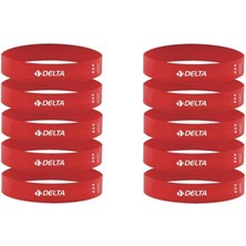 Storemax Delta 10 Adet Tam Sert Aerobik Band Latex Pilates Yoga Lastiği