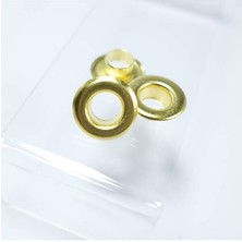 Storemax Kuşgözü No.31 (17MM) Kendin Yap Kiti, El Örgüsü, Kağıt Ip, Ip Vs. Kumaş, Deri Vs. Dikim Çantalar Için Çekiçle Uygulama Aparatları ve 7 Adet Kuşgözü Takım-Paslanmaz Pirinç (Gold)