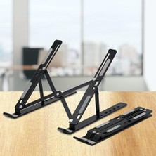 Storemax Taşınabilir 10 Kademeli Sert Plastik Laptop Stant Bilgisayar Stant Notebook Stant Tüm Laptoplarla Uyumlu Bilgisayar Standı Taşınabilir Kaymaz Stant Dizüstü Bilgisayar Stantı