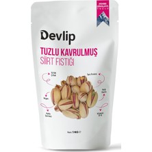 Storemax Devlip Pembe Himalaya Tuzlu Kavrulmuş Siirt Fıstığı, 1 Kg, Kilitli (Aç-Kapa) Ambalaj, VEGAN,%100 Çıtlak