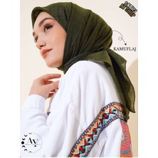 CS İlkim Tesettür Kadın Bambu Kraş Kamuflaj Eşarp