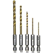 Storemax Tüm Akülü Matkap Şarjlı Tornavida Için Altıgen Bit Uç 5li Matkap Ucu Seti Mandren Uyumlu Titanyum