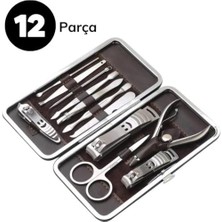 Storemax Sna 12 Parça Çanta Tipi Manikür Pedikür Tırnak Bakım Seti Çantalı Hepsi Bir Arada Set Paslanmaz Çelik