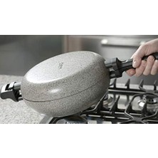 Storemax 1FLN-RKIWP2830 Rocky Twins Indiksiyonlu 28 cm Cift Tarafli Tava + Izgara