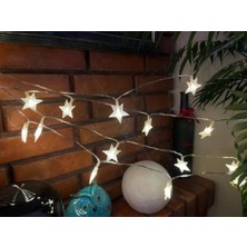 Storemax LED Işıklı 28'li Yıldız Işık Zinciri Dekoratif Fişli Aydınlatma Ev Dekorasyonu Süsleme Salon Oda Merdiven Balkon Süslemeleri Için Yılbaşı Eğlence Doğum Günlerine Özel Aydınlatma (10 Metre)