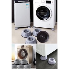 Storemax Gri Silikon Tabanlı Ses ve Titreşim Azaltıcı Ayaklık 4 Adet Çamaşır Makinesi ve Kurutma Makineleri