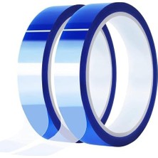 Storemax Isı Bandı, 2'li Paket Yüksek Sıcaklık Dayanıklı Bant, Kalıntı Bırakmayan Yüksek Sıcaklık Bandı, Isı Transferi Maskeleme ve Isı Presleme Için Dayanıklı Bant Seti (Mavi 20MMX33M)