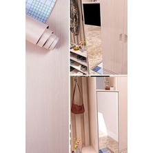 Storemax Şık Ahşap Görünümlü Yapışkanlı Folyo Tezgah Dolap Mobilya Kaplama Folyosu 1 Metre x 60 cm