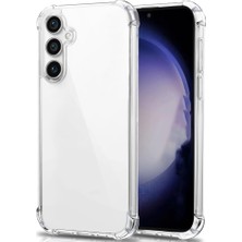 Storemax Galaxy S23 Fe Uyumlu Anti Darbe Emici S23 Fe (6.4') Şeffaf Silikon Tpu Clear Kılıf, Transparent Galaxy S23 Fe Anti Kılıfı Şeffaf