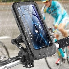 Storemax Mobile Portatif Motosiklet Bisiklet Su Geçirmez Telefon Tutucu Siyah